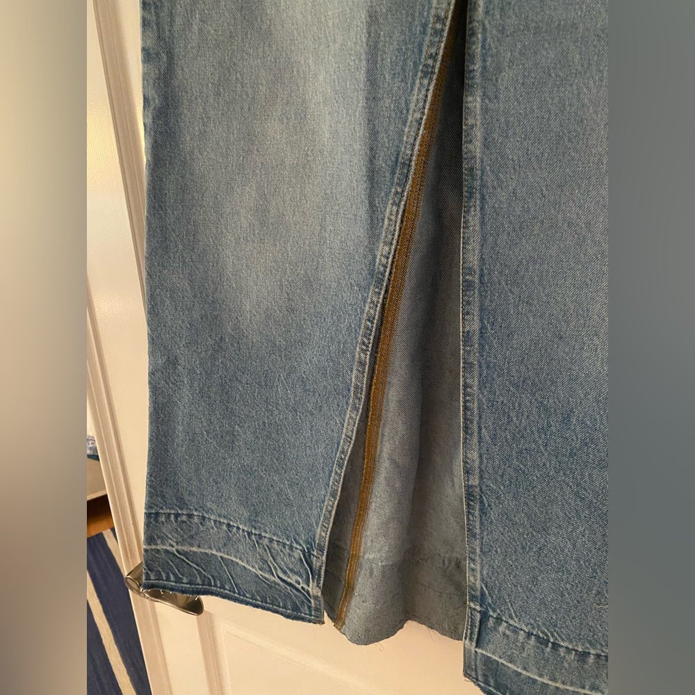BDG Mandi A-Line Denim Maxi Skirt in Light Blue - Picture 8 of 10